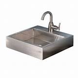 Square Undermount Stainless Steel Bathroom Sinks