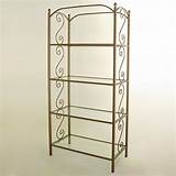 Wrought Iron Glass Shelves Images