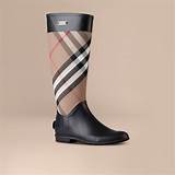 Pictures of Burberry Check Boots
