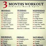 Exercise Routine Schedule Images