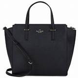 Pictures of Black Leather Handbag Kate Spade