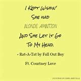 Fall Out Boy Rat A Tat Lyrics Images