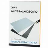 Digital White Balance Card Pictures