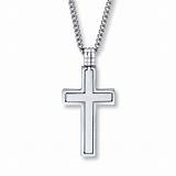 Pictures of Mens Cross Necklace Stainless Steel 24 Inch Length