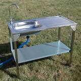 Portable Outdoor Stainless Steel Sink Images