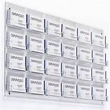 Wall Mount Business Card Holder With 24 Pockets Images