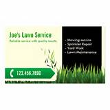 Lawn Care Business Cards Pictures
