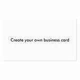 How To Make My Own Business Cards Pictures