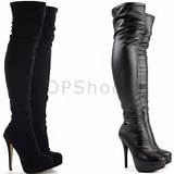 Pictures of High Heel Knee High Boots