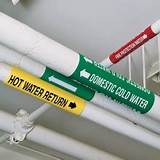 Photos of Chilled Water Pipe Labels