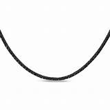 White Gold Black Diamond Necklace