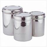 Photos of Stainless Steel Canisters Wholesale