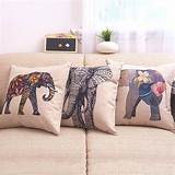 Photos of Elephant Print Pillow Cases