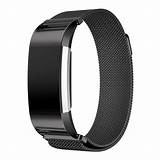 Images of Black Stainless Steel Fitbit Charge 2