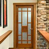 Wood Door Glass Panel