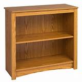 Cherry Wood 2 Shelf Bookcase Photos