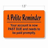 Images of Past Due Payment Reminder