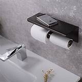 Pictures of Double Toilet Paper Holder With Shelf