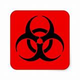 Photos of Biohazard Symbol Sticker
