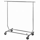 Collapsible Chrome Rolling Rack