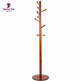 Pictures of Cherry Finish Wood Hall Tree Coat Rack