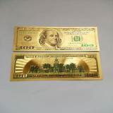 Pictures of 24k Gold 100 Dollar Bill