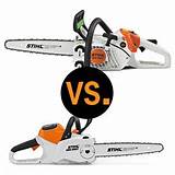 Electric Or Gas Chainsaw Images