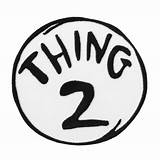 Thing One And Thing Two Shirt Stickers