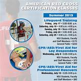 Pictures of American Red Cross Certification Classes