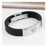 Pictures of Superman Stainless Steel Bracelet