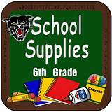 Pictures of Middle School Supplies List 6th Grade 2017
