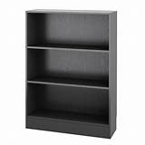 Pictures of 3 Shelf Black Bookcase