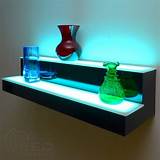 Floating Shelves With Led Lights Photos