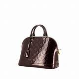 Photos of Louis Vuitton Burgundy Patent Leather Handbag