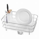 Pictures of Simplehuman Dish Rack With Bamboo Knife Block