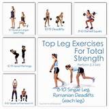 Images of Exercise Routines Legs