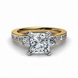 Images of Gold 3 Stone Engagement Ring