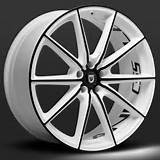 Pictures of Black And White Rims 20