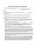 Pictures of New Jersey Residential Lease Agreement Free