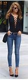 Images of Heels Jeans Outfits