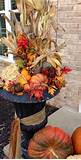 Photos of Fall Flower Arrangements For Porch