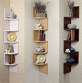 Pictures of Wood Floating Corner Shelf