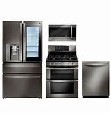 Black Appliances With Stainless Steel Refrigerator Pictures