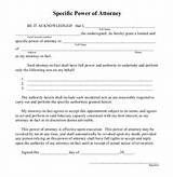 General Power Of Attorney Format For Business