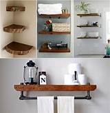 Pictures of Natural Oak Floating Shelves