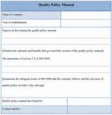Security Policy Manual Template