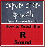 Images of Teaching R Sound Speech Therapy