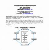 Pictures of Complete Project Management Plan Example