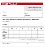Payroll Forms For Employees Pictures
