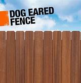 Photos of Dog Eared Vinyl Fencing